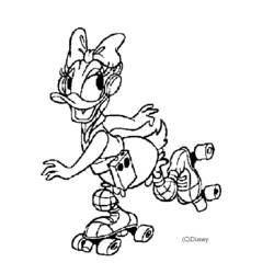 Dibujo Pato Donald (Personajes de Dibujos Animados) #30286 para imprimir y colorear