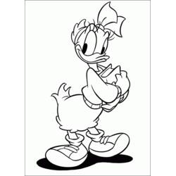 Dibujo Pato Donald (Personajes de Dibujos Animados) #30301 para imprimir y colorear