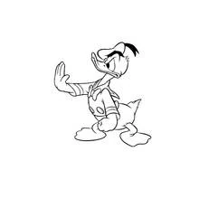 Dibujo Pato Donald (Personajes de Dibujos Animados) #30373 para imprimir y colorear
