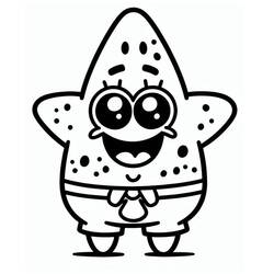 Dibujos para colorear: Patrick Star - Dibujos para Colorear e Imprimir Gratis