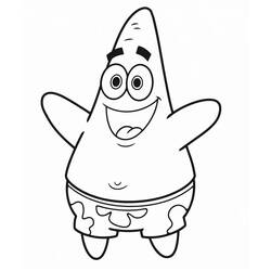 Dibujo para colorear: Patrick Star (Personajes de Dibujos Animados) #220623 - Dibujos para Colorear e Imprimir Gratis