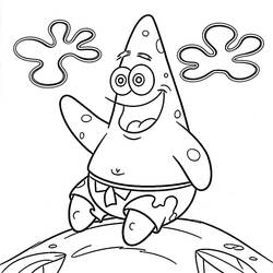 Dibujo para colorear: Patrick Star (Personajes de Dibujos Animados) #220624 - Dibujos para Colorear e Imprimir Gratis