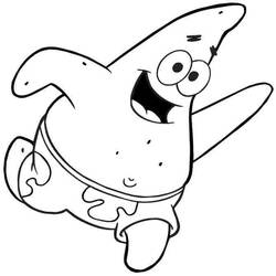 Dibujo para colorear: Patrick Star (Personajes de Dibujos Animados) #220631 - Dibujos para Colorear e Imprimir Gratis