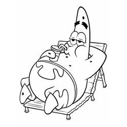 Dibujo para colorear: Patrick Star (Personajes de Dibujos Animados) #220632 - Dibujos para Colorear e Imprimir Gratis