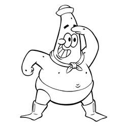 Dibujo para colorear: Patrick Star (Personajes de Dibujos Animados) #220633 - Dibujos para Colorear e Imprimir Gratis