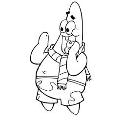 Dibujo para colorear: Patrick Star (Personajes de Dibujos Animados) #220635 - Dibujos para Colorear e Imprimir Gratis