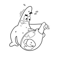Dibujo para colorear: Patrick Star (Personajes de Dibujos Animados) #220637 - Dibujos para Colorear e Imprimir Gratis