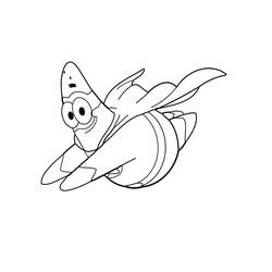 Dibujo para colorear: Patrick Star (Personajes de Dibujos Animados) #220638 - Dibujos para Colorear e Imprimir Gratis