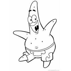 Dibujo para colorear: Patrick Star (Personajes de Dibujos Animados) #220642 - Dibujos para Colorear e Imprimir Gratis