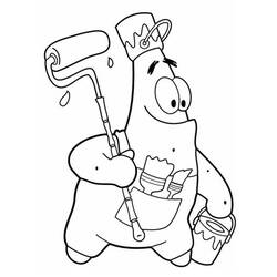 Dibujo para colorear: Patrick Star (Personajes de Dibujos Animados) #220647 - Dibujos para Colorear e Imprimir Gratis