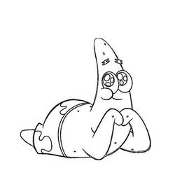 Dibujo para colorear: Patrick Star (Personajes de Dibujos Animados) #220651 - Dibujos para Colorear e Imprimir Gratis
