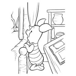 Dibujo para colorear: Piglet (Personajes de Dibujos Animados) #209499 - Dibujos para Colorear e Imprimir Gratis