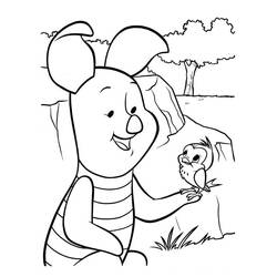Dibujo para colorear: Piglet (Personajes de Dibujos Animados) #209500 - Dibujos para Colorear e Imprimir Gratis