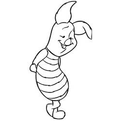 Dibujo para colorear: Piglet (Personajes de Dibujos Animados) #209503 - Dibujos para Colorear e Imprimir Gratis
