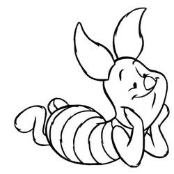 Dibujo para colorear: Piglet (Personajes de Dibujos Animados) #209506 - Dibujos para Colorear e Imprimir Gratis