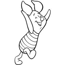 Dibujo para colorear: Piglet (Personajes de Dibujos Animados) #209508 - Dibujos para Colorear e Imprimir Gratis