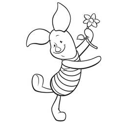Dibujo para colorear: Piglet (Personajes de Dibujos Animados) #209509 - Dibujos para Colorear e Imprimir Gratis