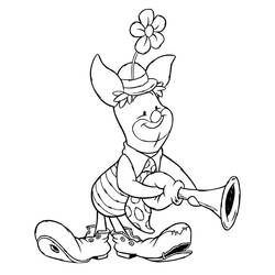 Dibujo para colorear: Piglet (Personajes de Dibujos Animados) #209510 - Dibujos para Colorear e Imprimir Gratis