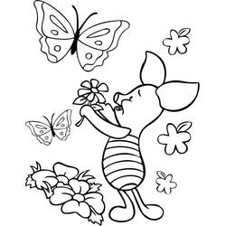 Dibujo para colorear: Piglet (Personajes de Dibujos Animados) #209511 - Dibujos para Colorear e Imprimir Gratis