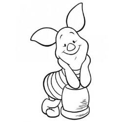 Dibujo para colorear: Piglet (Personajes de Dibujos Animados) #209517 - Dibujos para Colorear e Imprimir Gratis