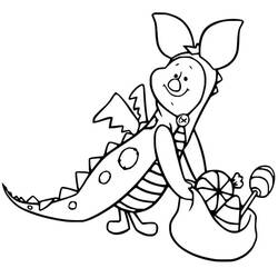Dibujo para colorear: Piglet (Personajes de Dibujos Animados) #209519 - Dibujos para Colorear e Imprimir Gratis