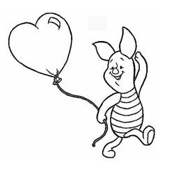 Dibujo para colorear: Piglet (Personajes de Dibujos Animados) #209522 - Dibujos para Colorear e Imprimir Gratis