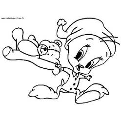 Dibujo para colorear: Piolín y Silvestre (Personajes de Dibujos Animados) #29210 - Dibujos para Colorear e Imprimir Gratis