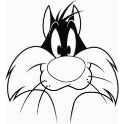 Dibujo para colorear: Piolín y Silvestre (Personajes de Dibujos Animados) #29214 - Dibujos para Colorear e Imprimir Gratis