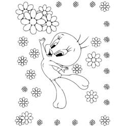 Dibujo para colorear: Piolín y Silvestre (Personajes de Dibujos Animados) #29223 - Dibujos para Colorear e Imprimir Gratis