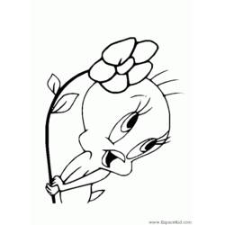 Dibujo para colorear: Piolín y Silvestre (Personajes de Dibujos Animados) #29224 - Dibujos para Colorear e Imprimir Gratis