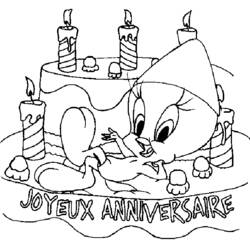 Dibujo para colorear: Piolín y Silvestre (Personajes de Dibujos Animados) #29288 - Dibujos para Colorear e Imprimir Gratis