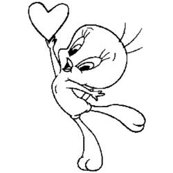 Dibujo para colorear: Piolín y Silvestre (Personajes de Dibujos Animados) #29311 - Dibujos para Colorear e Imprimir Gratis