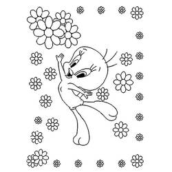 Dibujo para colorear: Piolín y Silvestre (Personajes de Dibujos Animados) #29327 - Dibujos para Colorear e Imprimir Gratis