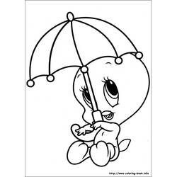 Dibujo para colorear: Piolín y Silvestre (Personajes de Dibujos Animados) #29352 - Dibujos para Colorear e Imprimir Gratis