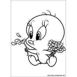 Dibujo para colorear: Piolín y Silvestre (Personajes de Dibujos Animados) #29405 - Dibujos para Colorear e Imprimir Gratis