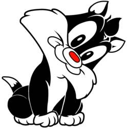Dibujo para colorear: Piolín y Silvestre (Personajes de Dibujos Animados) #29425 - Dibujos para Colorear e Imprimir Gratis
