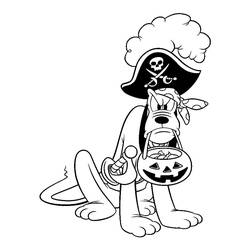 Dibujo para colorear: Pluto (Personajes de Dibujos Animados) #197058 - Dibujos para Colorear e Imprimir Gratis