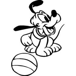 Dibujo para colorear: Pluto (Personajes de Dibujos Animados) #197060 - Dibujos para Colorear e Imprimir Gratis