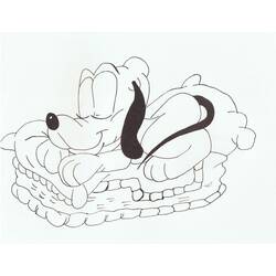 Dibujos para colorear: Pluto - Dibujos para Colorear e Imprimir Gratis
