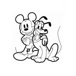 Dibujo para colorear: Pluto (Personajes de Dibujos Animados) #197071 - Dibujos para Colorear e Imprimir Gratis