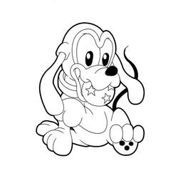 Dibujo para colorear: Pluto (Personajes de Dibujos Animados) #197072 - Dibujos para Colorear e Imprimir Gratis