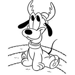 Dibujo para colorear: Pluto (Personajes de Dibujos Animados) #197073 - Dibujos para Colorear e Imprimir Gratis