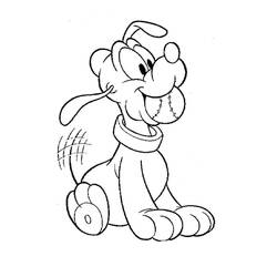 Dibujo para colorear: Pluto (Personajes de Dibujos Animados) #197077 - Dibujos para Colorear e Imprimir Gratis