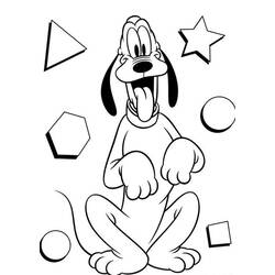 Dibujo para colorear: Pluto (Personajes de Dibujos Animados) #197078 - Dibujos para Colorear e Imprimir Gratis