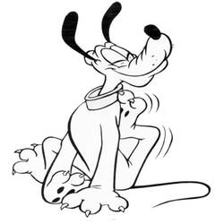 Dibujo para colorear: Pluto (Personajes de Dibujos Animados) #197079 - Dibujos para Colorear e Imprimir Gratis