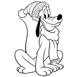 Dibujo para colorear: Pluto (Personajes de Dibujos Animados) #197080 - Dibujos para Colorear e Imprimir Gratis
