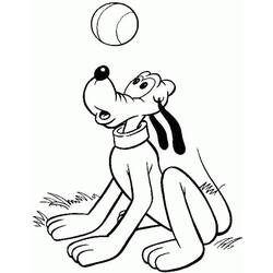 Dibujo para colorear: Pluto (Personajes de Dibujos Animados) #197083 - Dibujos para Colorear e Imprimir Gratis