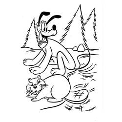 Dibujo para colorear: Pluto (Personajes de Dibujos Animados) #197084 - Dibujos para Colorear e Imprimir Gratis