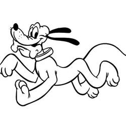 Dibujo para colorear: Pluto (Personajes de Dibujos Animados) #197088 - Dibujos para Colorear e Imprimir Gratis