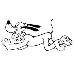 Dibujo para colorear: Pluto (Personajes de Dibujos Animados) #197089 - Dibujos para Colorear e Imprimir Gratis